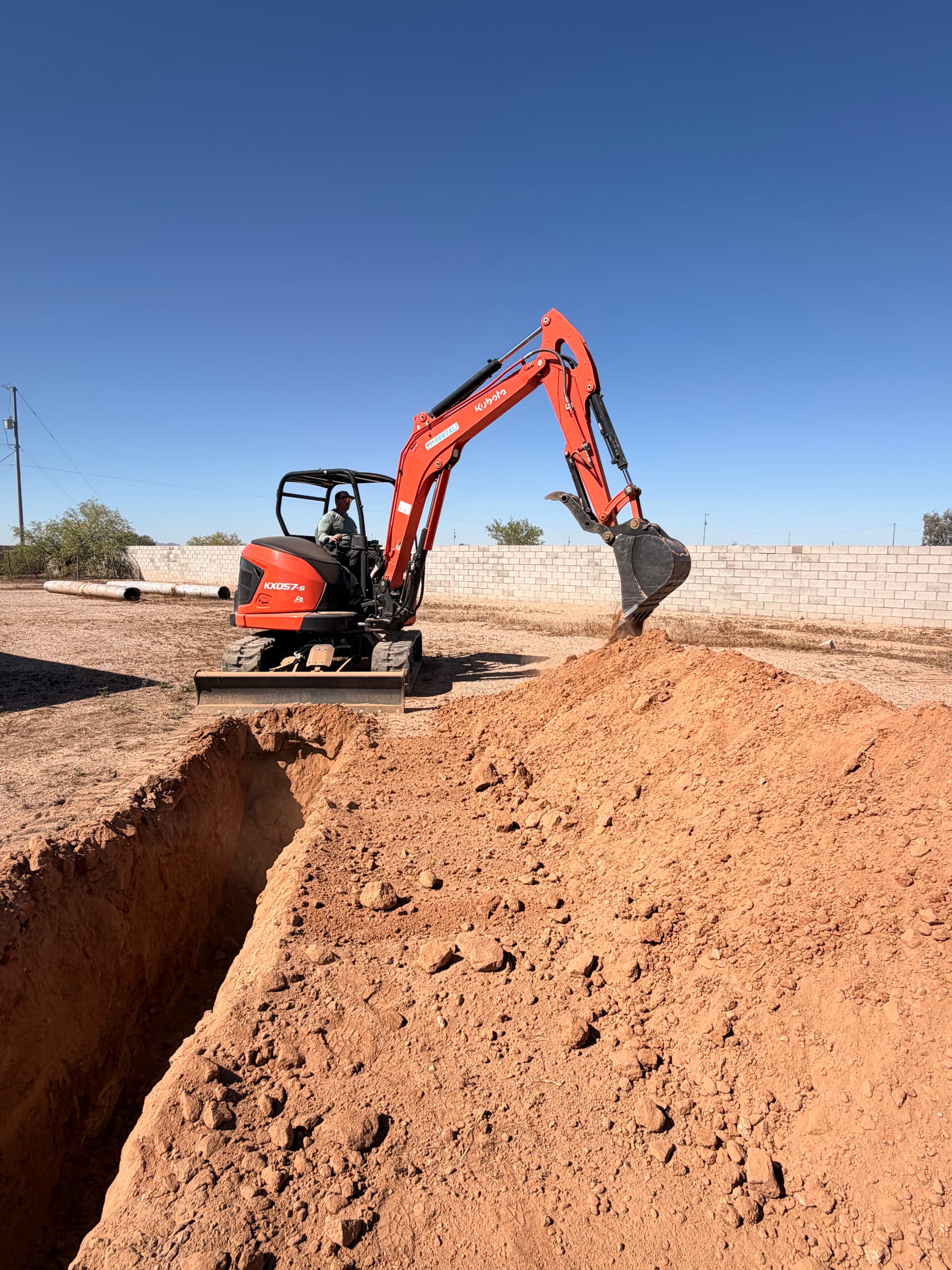 Gallery photos for Geological Trenching for Earth Fissure Investigation in Casa Grande AZ: Image #1