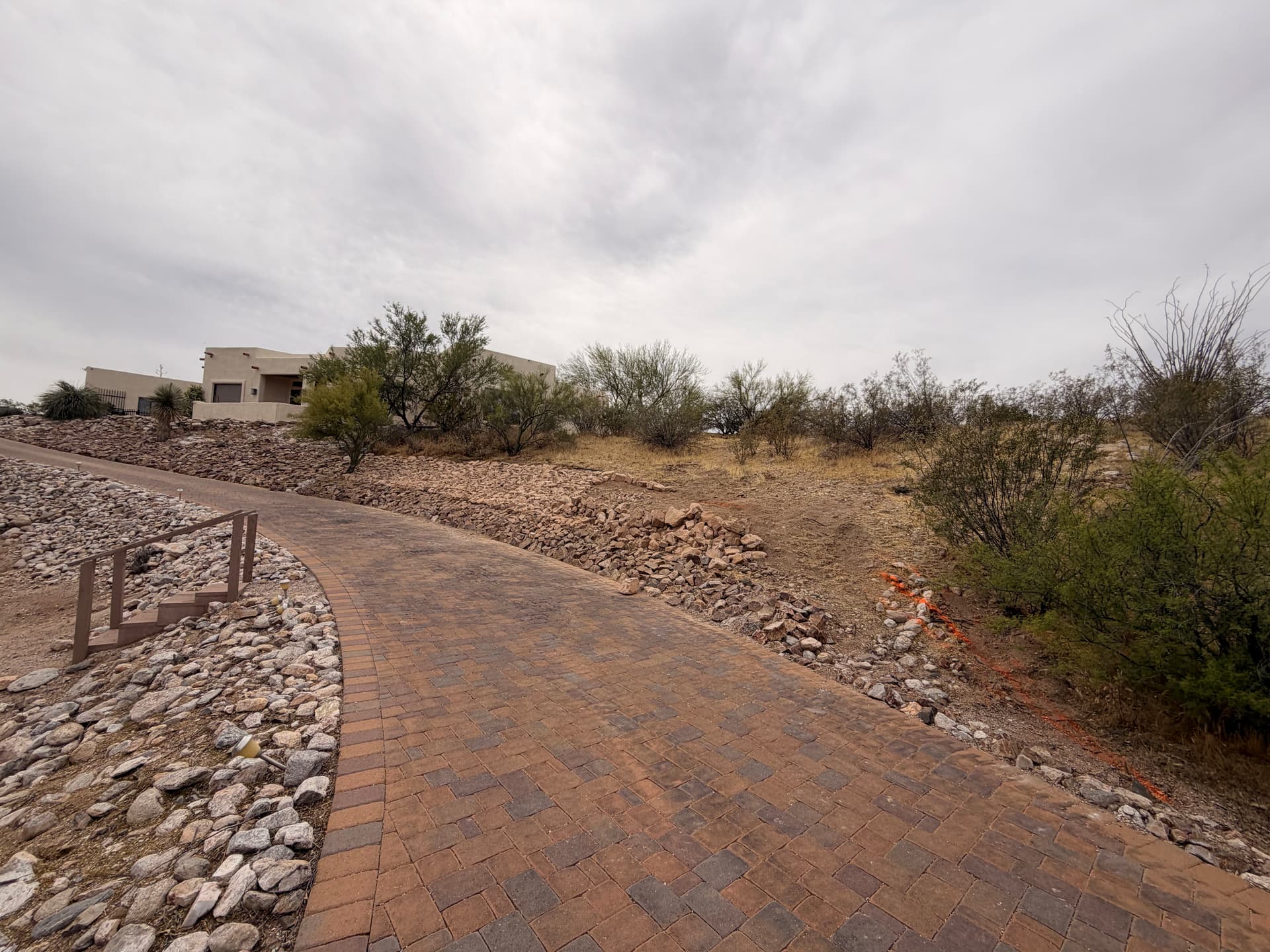 Hillside Land Clearing and Rip Rap Erosion Control in Tucson