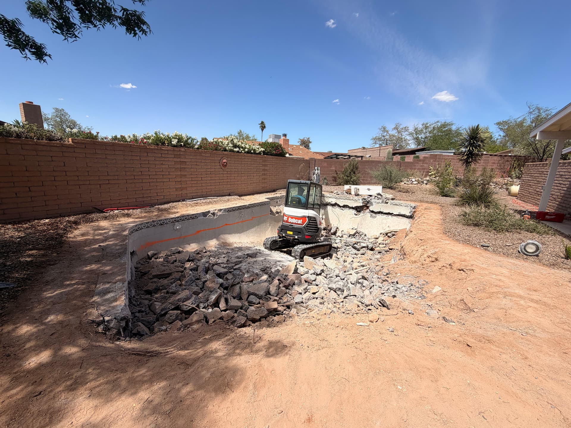 Partial Pool Demolition and Removal in Tucson image
