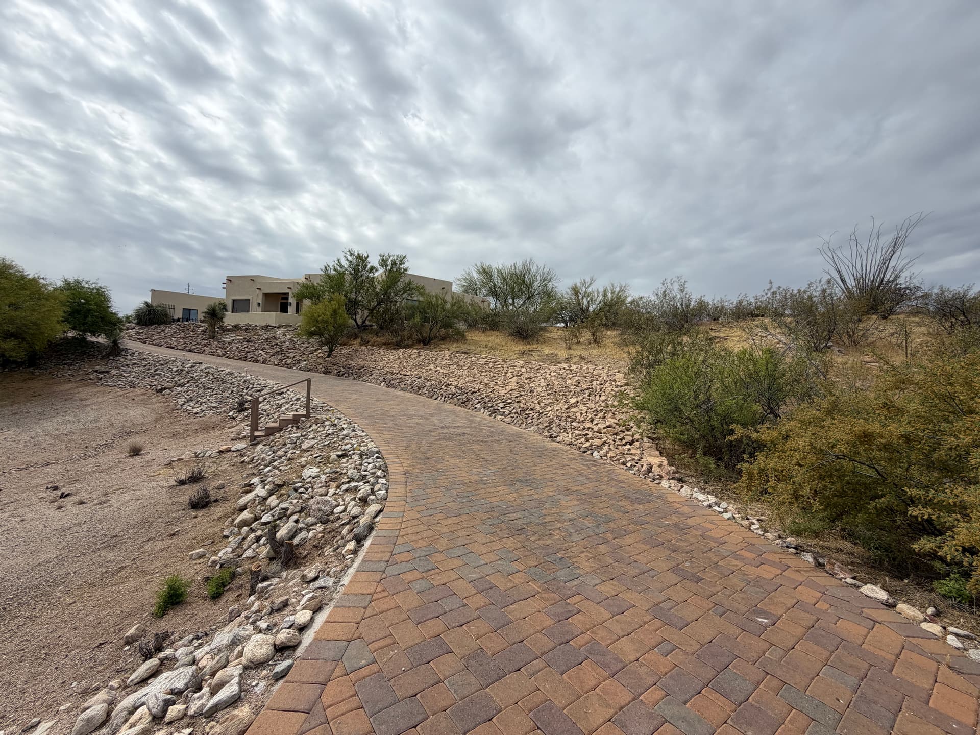 Hillside Land Clearing and Rip Rap Erosion Control in Tucson