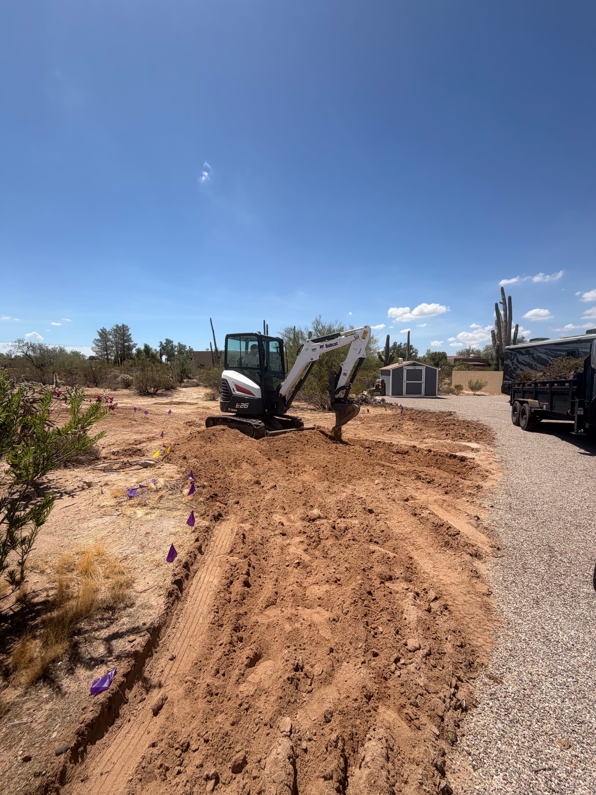 Gallery photos for Driveway Site Prep and Clearing in Pima County: Image #2
