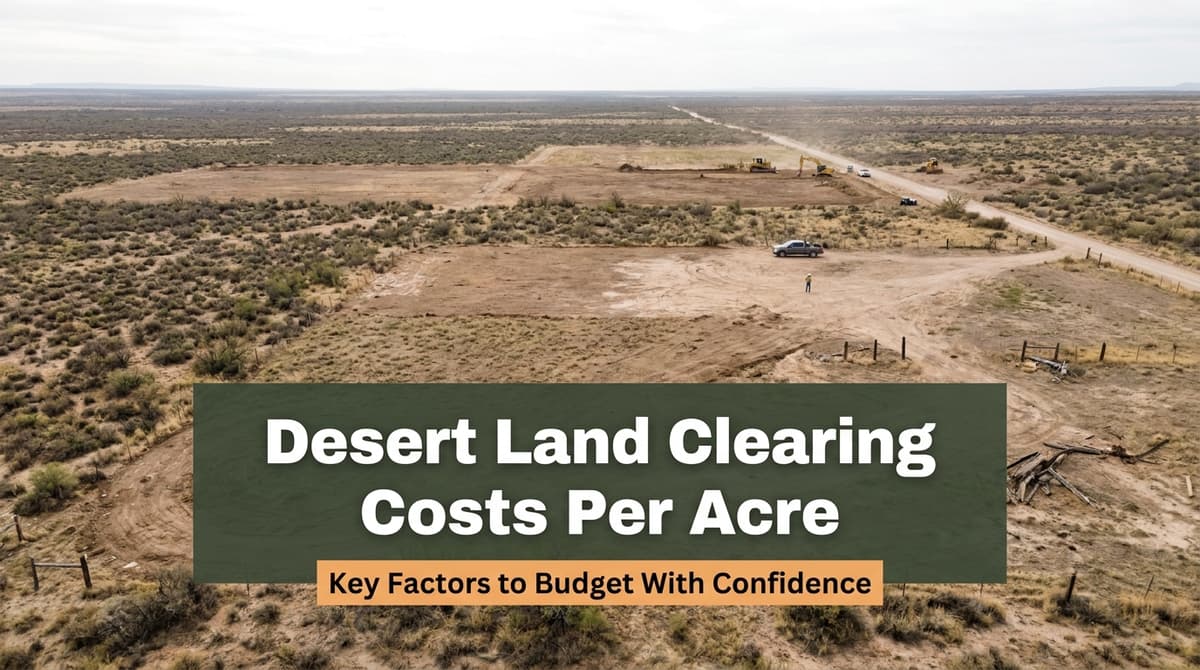 How Much Does Desert Land Clearing Cost Per Acre? image