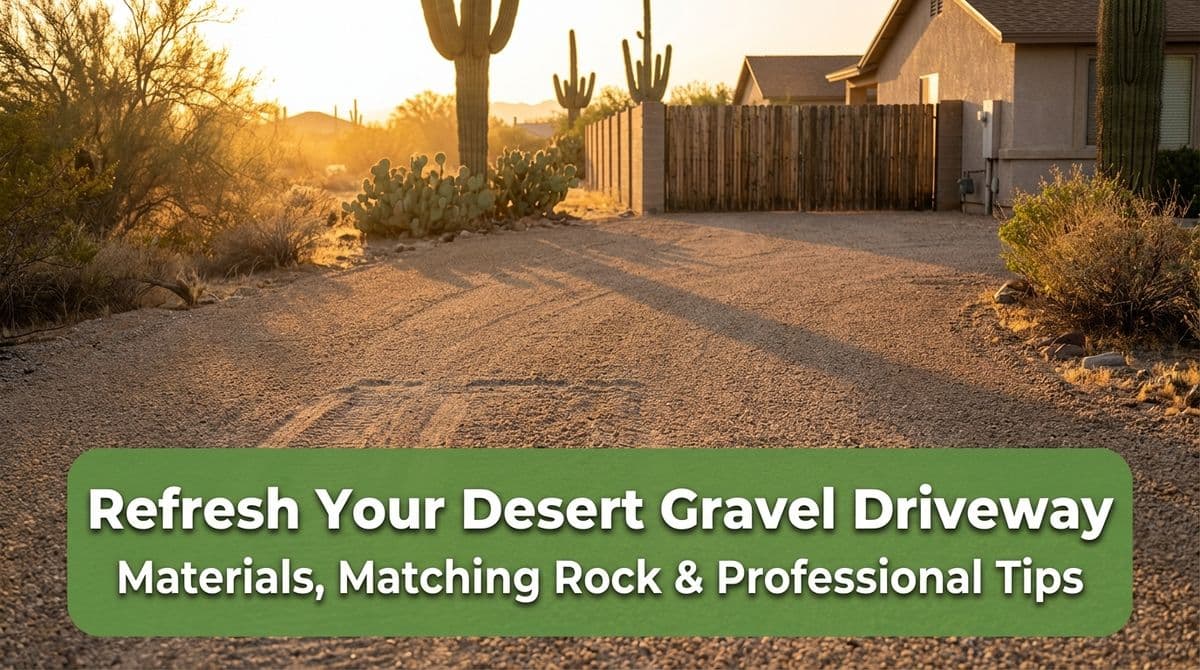 Featured post - How We Refresh and Re-Grade a Desert Gravel Driveway