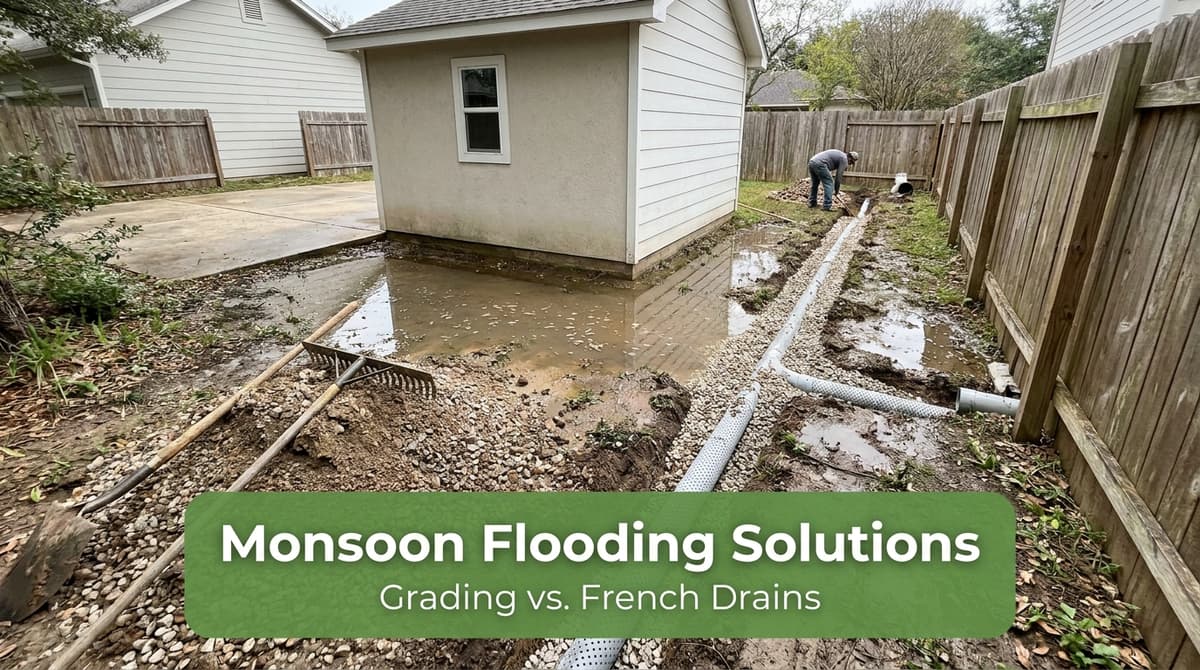 Monsoon Flooding at Casitas: Grading or French Drains? image