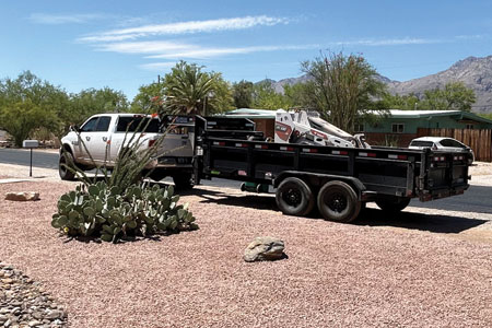 Hauling materials services by Hercs Works in Southern Arizona