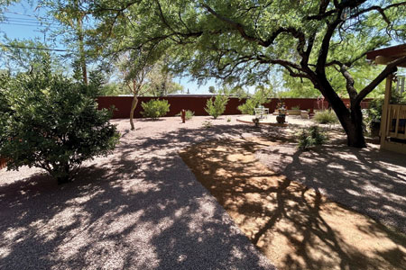 Landscaping work on Southern Arizona property